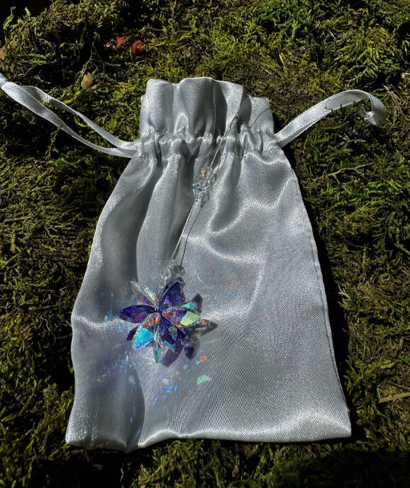 Mini Suncatcher- Purple Crystal Cluster