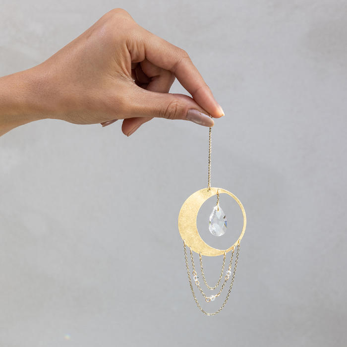 Mini Suncatcher - Crescent Moon: Balance