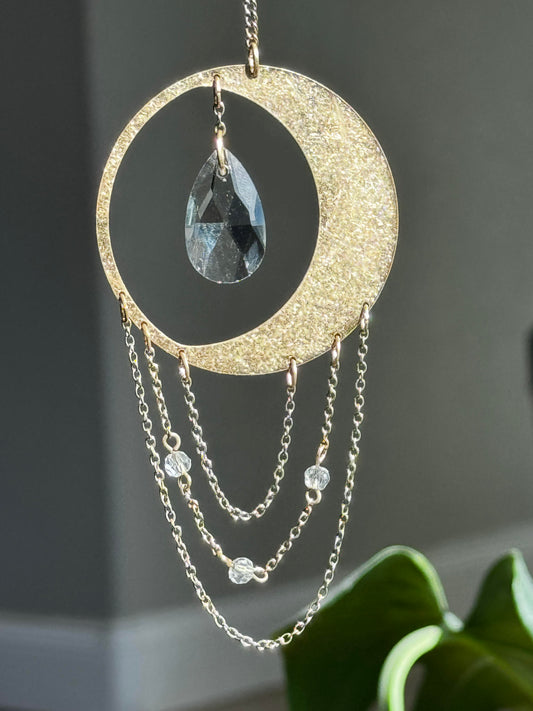 Mini Suncatcher - Crescent Moon: Balance
