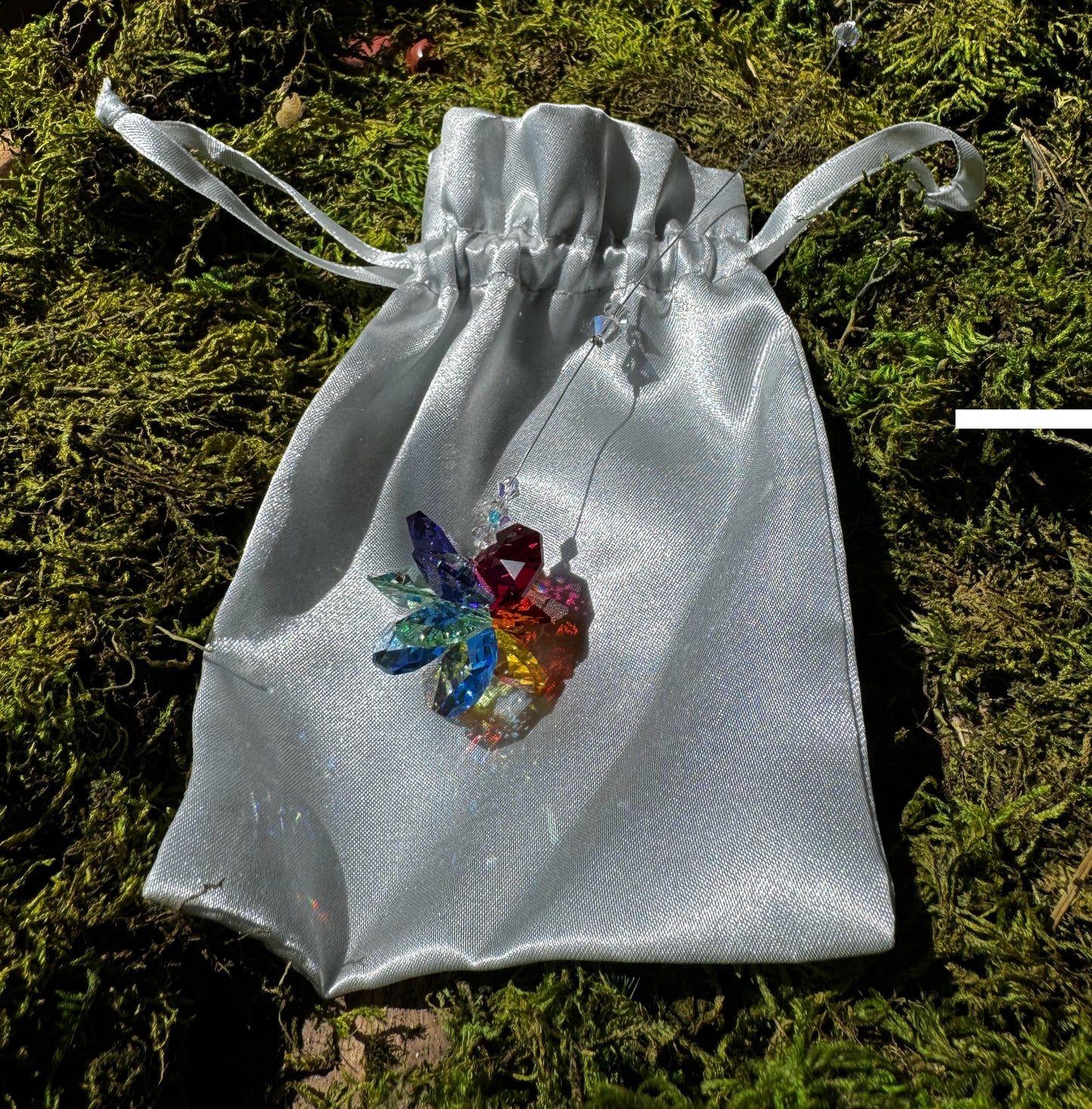 Mini Suncatcher - Rainbow Crystal Cluster