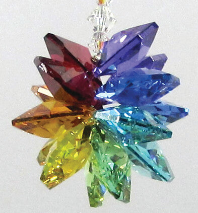 rainbow crystal cluster suncatcher