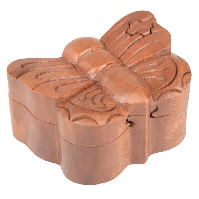 wooden butterfly box