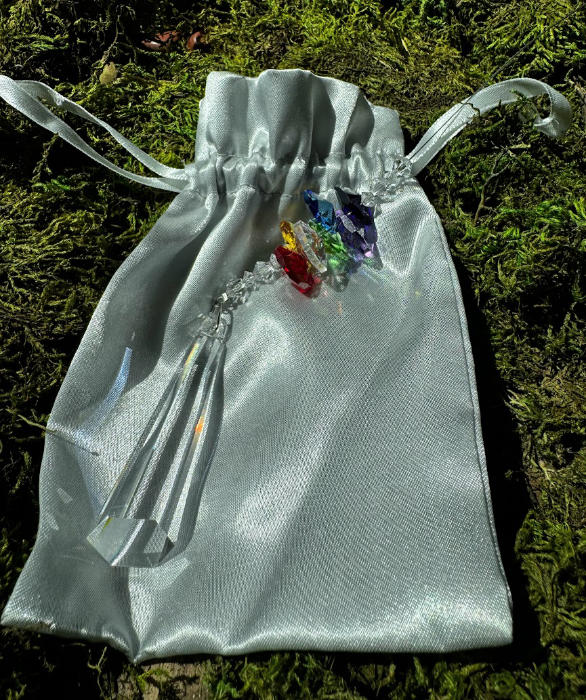 crystal bead and glass prism suncatcher