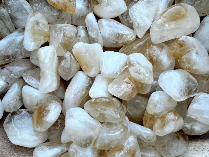 Citrine (heat-treated) Tumbled - (1/2 pound)