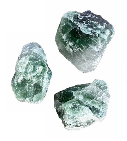 green fluorite rocks