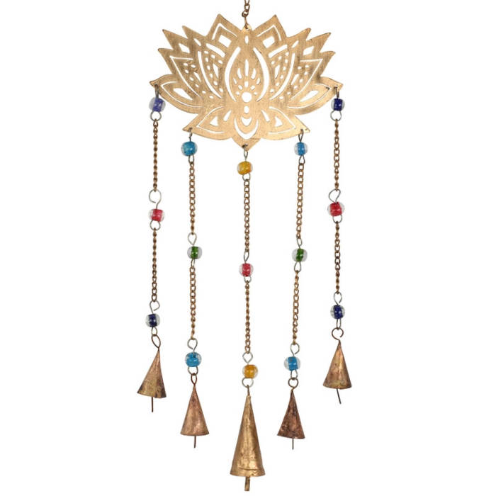 metal lotus wind chimes
