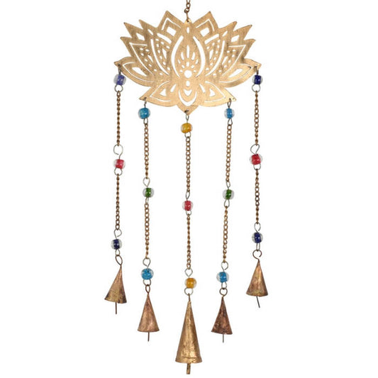 metal lotus wind chimes