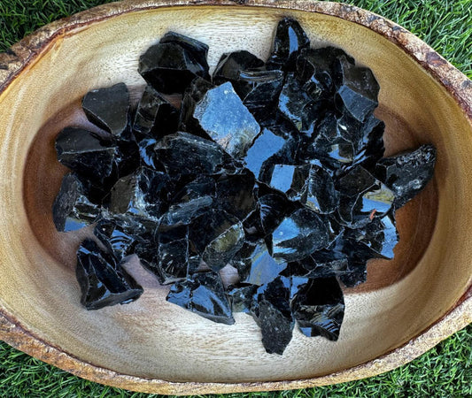 Obsidian- Natural Glass ( 1/2 pound)