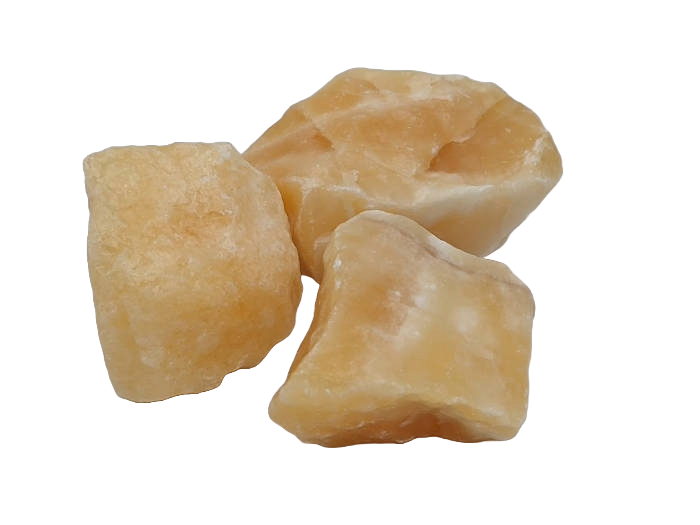 orange calcite rough