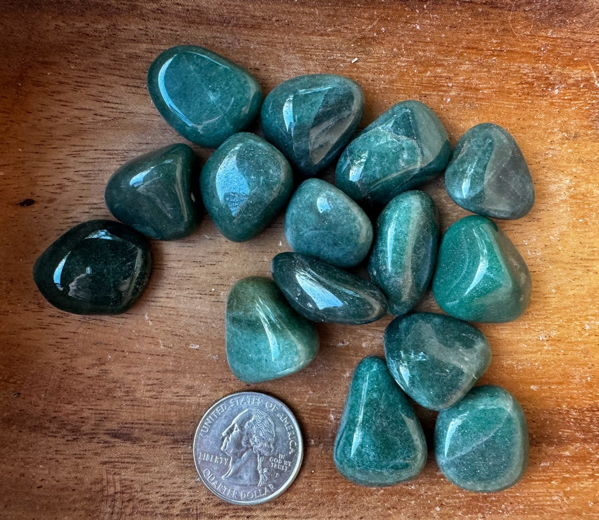 Green Quartz-Tumbled (1/2 pound)