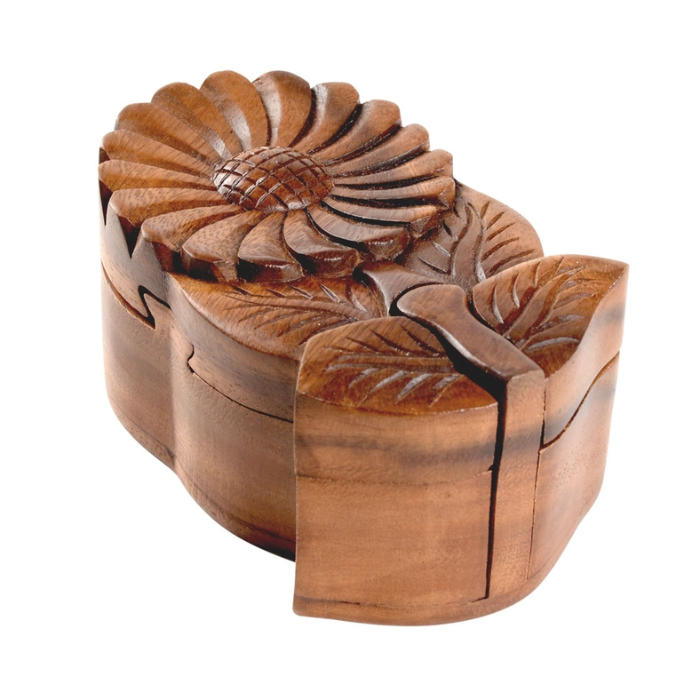 wooden sunflower home decor box
