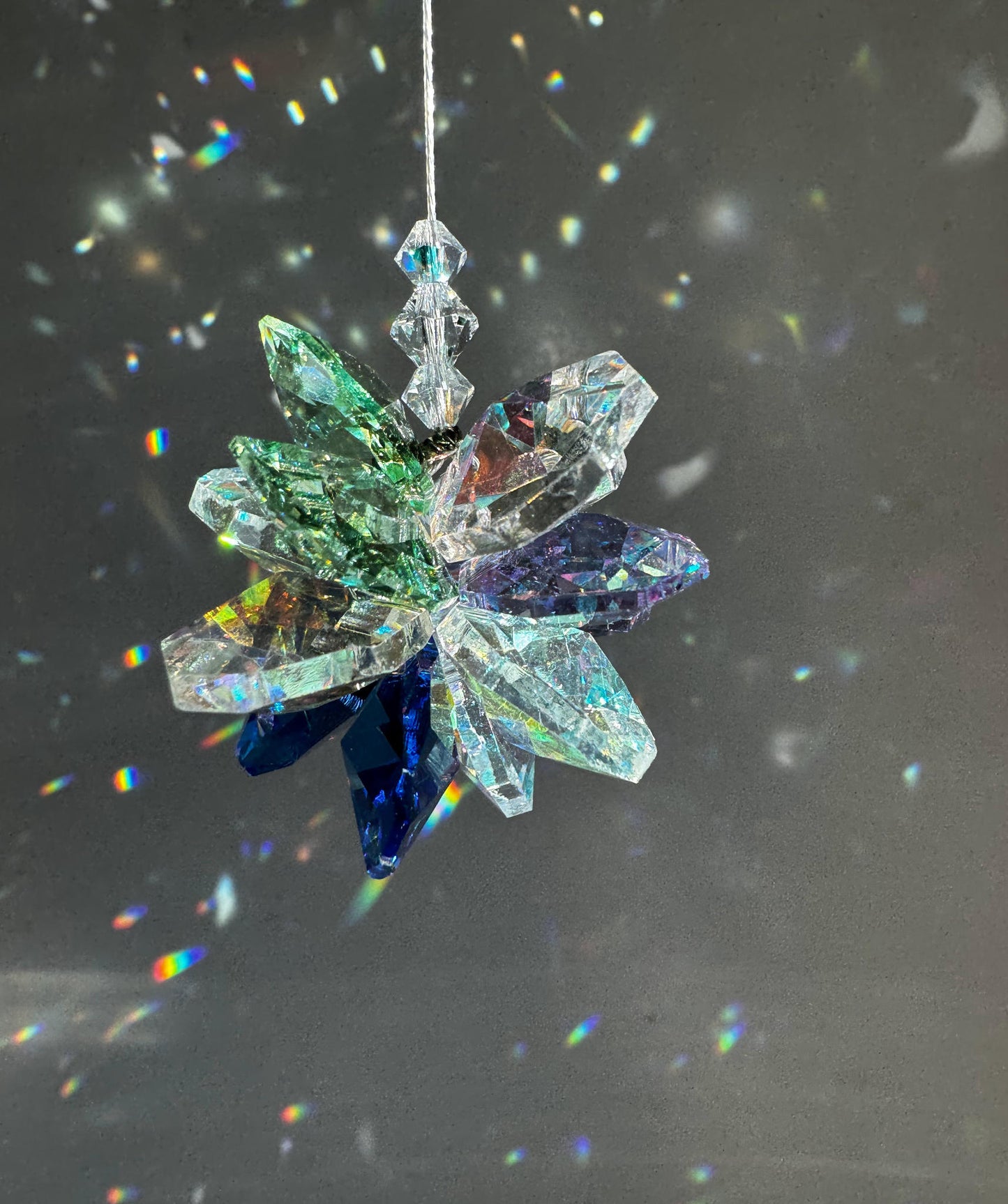 Mini Suncatcher - Multi Color Crystal Cluster