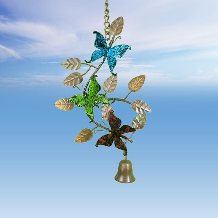 metal butterfly wind chime