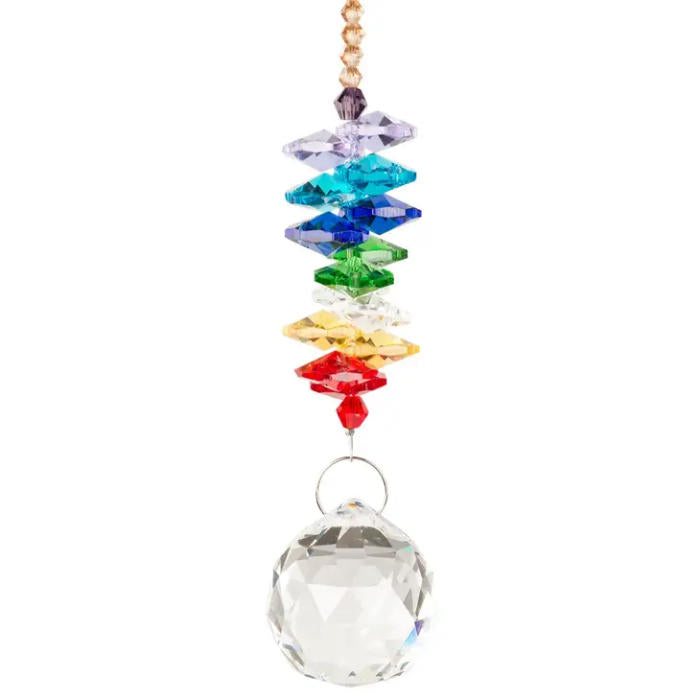 multi color rainbow crystal suncatcher