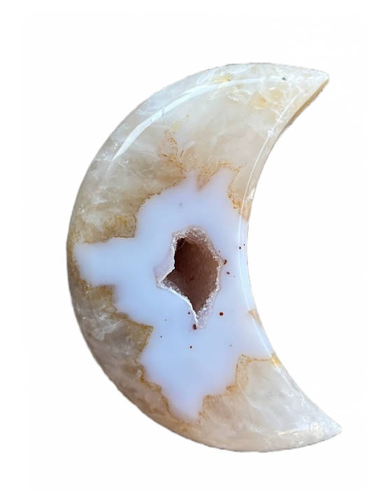 agate crystal druze moon