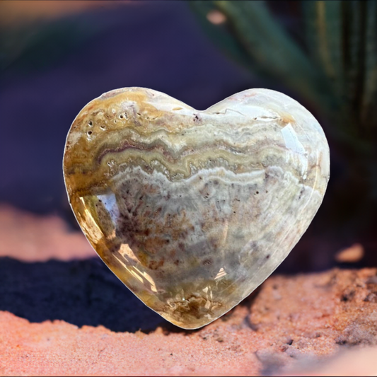 desert jasper heart crystal