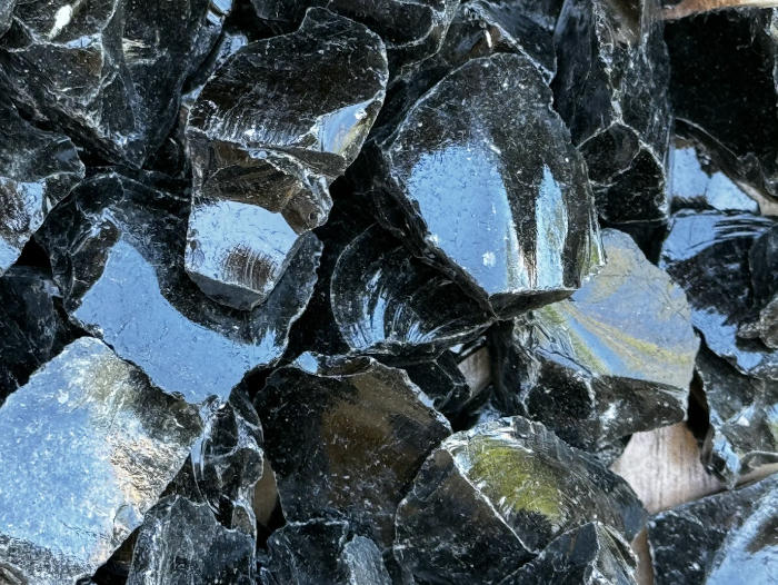 Obsidian- Natural Glass ( 1/2 pound)