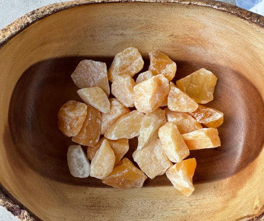 Orange Calcite- Natural (1/2 pound)