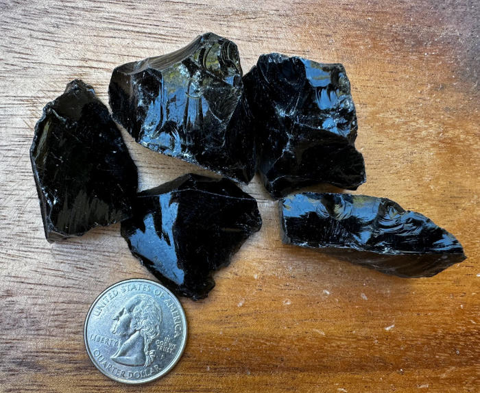 Obsidian- Natural Glass ( 1/2 pound)