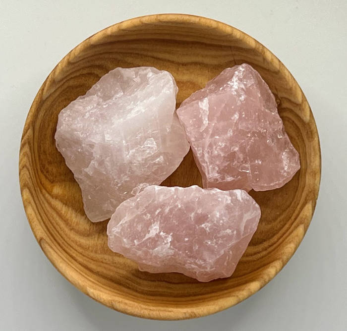 rose quartz rough