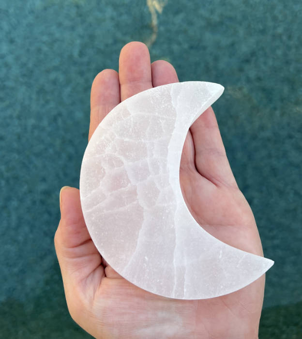 selenite shaped moon