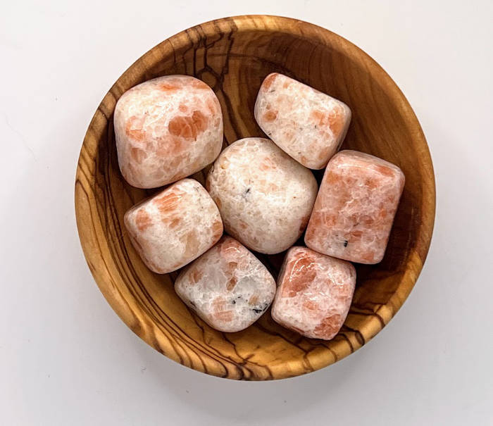 sunstone tumbled crystals